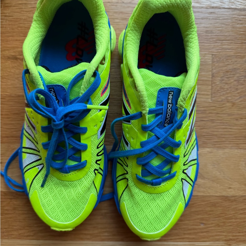 New Balance Neon Yellow and Blue Women’s Sneakers